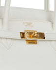 HMS Special Order (HSS) Birkin 40 White Verso Togo Gold Hardware