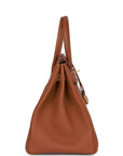 Top Quality HMS Birkin 35 Gold Togo Gold Hardware