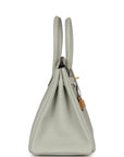 HMS Birkin 30 Gris Neve Togo Gold Hardware
