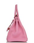 Top Quality HMS Birkin 35 Bubblegum Togo Gold Hardware