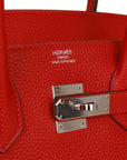 HMS Birkin 35 Rouge Casaque Clemence Palladium Hardware