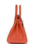 HMS Birkin 25 Orange Togo Palladium Hardware