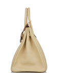Top Quality HMS Birkin 35 Parchemin Epsom Palladium Hardware