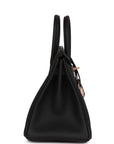 HMS Birkin 25 Black Togo Rose Gold Hardware