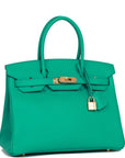 HMS Birkin 30 Vert Jade Epsom Gold Hardware
