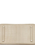 Top Quality HMS Birkin 35 Beton Matte Alligator Palladium Hardware