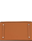 HMS Special Order (HSS) Birkin 35 Gold and Bleu Nuit Togo Brushed Palladium Hardware