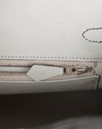 HMS Special Order (HSS) Birkin 25 Black and Gris Perle Chèvre Brushed Palladium Hardware