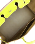 Top Quality HMS Birkin 35 Kiwi Candy Epsom Palladium Hardware