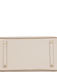 Top Quality HMS Special Order (HSS) Birkin 35 Craie and Trench Clemence Brushed Gold Hardware