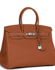 HMS Birkin 35 Gold Togo Palladium Hardware