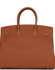 HMS Birkin 35 Gold Togo Palladium Hardware