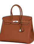 HMS Birkin 35 Gold Togo Palladium Hardware