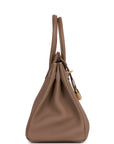 HMS Birkin 30 Etoupe Togo Gold Hardware