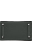 HMS Birkin 25 Vert Fonce Togo Palladium Hardware