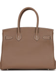 HMS Birkin 30 Etoupe Togo Palladium Hardware