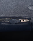 HMS Special Order (HSS) Birkin 35 Craie and Bleu Nuit Togo Palladium Hardware