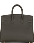 HMS Birkin 25 Vert de Gris Togo Gold Hardware
