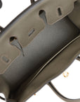 HMS Birkin 25 Vert de Gris Togo Gold Hardware