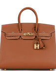 HMS Birkin Sellier 25 Gold Epsom Gold Hardware