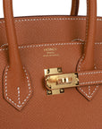 HMS Birkin Sellier 25 Gold Epsom Gold Hardware