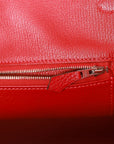 Top Quality HMS Birkin 40 Rouge Casaque Togo Palladium Hardware