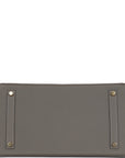 HMS Birkin 35 Gris Meyer Togo Gold Hardware