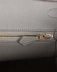 HMS Birkin 35 Gris Meyer Togo Gold Hardware