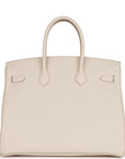 HMS Birkin 35 Craie Togo Rose Gold Hardware
