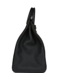 HMS HAC Birkin 40 Black Togo Palladium Hardware