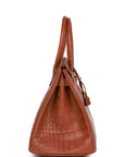 HMS Birkin 30 Gold Matte Alligator Gold Hardware