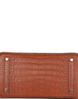 HMS Birkin 30 Gold Matte Alligator Gold Hardware