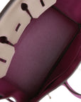 HMS Special Order (HSS) Birkin 25 Gris Asphalte and Anenome Togo Brushed Palladium Hardware