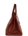 Top Quality HMS Birkin 35 Vibrato Rouge H Boxcalf Palladium Hardware
