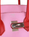 Top Quality HMS Special Order (HSS) Birkin 35 Bubblegum and Bougainvillea Epsom Palladium Hardware