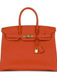 HMS Special Order (HSS) Birkin 35 Feu Togo Gold Hardware