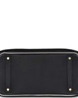Top Quality HMS Special Order (HSS) Birkin 35 Black and White Clemence Gold Hardware