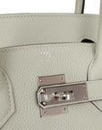 HMS Birkin 30 Gris Neve Togo Palladium Hardware