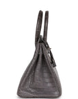 Top Quality HMS Birkin 30 Gris Paris Matte Alligator Palladium Hardware