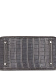Top Quality HMS Birkin 30 Gris Paris Matte Alligator Palladium Hardware