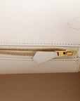 HMS Special Order (HSS) Birkin 35 White Clemence Gold Hardware