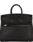 HMS Limited Edition Birkin Rock 25 Black Volupto Palladium Hardware