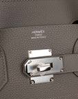HMS HAC Birkin 40 Gris Meyer Togo Palladium Hardware