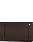 Top Quality HMS Birkin 35 Chocolate Togo Palladium Hardware