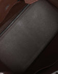 Top Quality HMS Birkin 35 Chocolate Togo Palladium Hardware