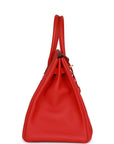 HMS Birkin 35 Rouge de Coeur Togo Gold Hardware
