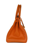 Top Quality HMS Birkin 35 Feu Epsom Gold Hardware