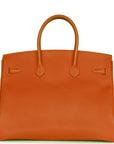 Top Quality HMS Birkin 35 Feu Epsom Gold Hardware