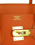 Top Quality HMS Birkin 35 Feu Epsom Gold Hardware