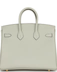 HMS Birkin 25 Gris Neve Togo Gold Hardware